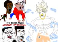 amerimutt angry aryan crying dragon_ball gigachad judaism multiple_soyjaks soyjak super_saiyan variant:bernd variant:chudjak variant:chugsjak variant:cobson variant:imhotep // 3469x2524 // 3.7MB