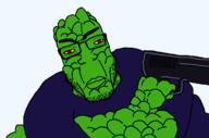 arm crossed_arms fnf_pedo gum holding_object holding_pistol looney_tunes pickle pickle_rick picklepuss pistol rick_and_morty soyjak subvariant:chudplier variant:markiplier_soyjak yellow_sclera // 1422x943 // 43.4KB