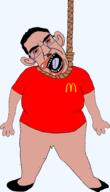 ack amerimutt anti_mutt bloodshot_eyes clothes crying fat full_body glasses hair hanging obese open_mouth pink_skin rope subvariant:ackmutt suicide tear tongue variant:bernd variant:chudjak // 1375x2392 // 460.5KB