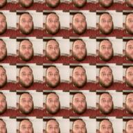 2019 3dgifmaker animated beard closed_mouth clothes ext=gif fat fat_duel glasses irl open_mouth red_tshirt schizo soyboy subvariant:fatjak_irl tshirt variant:fatjak // 250x250 // 479.2KB