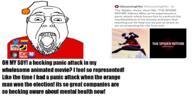 antenna cartoon clothes dumbsville glasses lgbt movie open_mouth rebeltaxi reddit reddit_moment saberspark slopjak soyjak spiderman stubble text twitter vailskibum94 variant:bernd wholesome_100 // 2048x1024 // 761.5KB