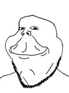 closed_mouth smile soyjak stubble subvariant:henry subvariant:wholesome_soyjak template variant:gapejak wrinkles // 700x933 // 15.9KB