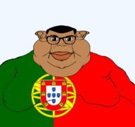 brown_skin castle closed_mouth ear fat flag:portugal lips portugal subvariant:branigger the_portuguese(namefag) transparent_background variant:brandon // 1674x1582 // 223.6KB