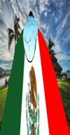 blue_skin brown_skin calm deformed ethan_ralph hair latino mexico meximutt obese palm_tree sea sombrero sunrise variant:meximutt // 888x1700 // 1.1MB