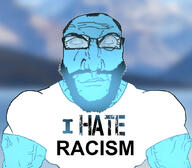 angry beard blue blue_skin buff calm glasses happy i_hate muscles muscular_male punisher_face racism smile soyjak subvariant:science_lover text variant:markiplier_soyjak // 1059x929 // 240.3KB