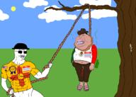 2soyjaks Heisenberg_(user) ack aryan award blood bloodshot_eyes brap breaking_bad buff christian_cross christianity closed_mouth clothes cloud cowboy_hat cross crying drawn_background flag flag:mexico flag:new_mexico flag:united_states full_body glasses hair hanging hat latinx mexicatien(namefag) mexico mexijeet muscles muscular_male mustache name_tag new_mexico open_mouth rope sandals shitskin soyjak stinky sun sunglasses tongue tree unbothered variant:chudjak variant:meximutt walter_white yellow_shirt // 2100x1500 // 425.7KB
