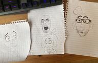 2soyjaks angry antenna bowtie clothes coco_(ongezellig) ear glasses internet_is_leaking irl mymy necktie ongezellig open_mouth reddit redraw soyjak stubble traditional_media variant:cobson variant:nojak // 4032x2577 // 2.8MB