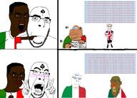 albert_(user) angry black_skin blood bloodshot_eyes chad clenched_teeth closed_mouth countrywar cracked_teeth curly_hair ear flag:france flag:germany flag:italy flag:portugal flag:spain flag:transgender_pride_flag flag:united_kingdom france germany glasses heart italy meme multiple_soyjaks mustache nosebleed open_mouth pen phone portugal queen_of_spades question_mark red_eyes seething skibidi_toilet south_italian soyjak spain stubble subvariant:feralrage subvariant:nucob text tranny united_kingdom variant:alicia variant:bernd variant:chudjak variant:cobson variant:feraljak vein yellow_eyes yellow_hair yellow_teeth // 1189x854 // 636.4KB