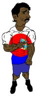 arm black_eyes blue_shorts brown_skin buff circle closed_mouth clothes ear flag:nagaland full_body gift_card glasses hair hand india indian laughing light_blue_shorts looking_to_the_right meta:nas meta:op_took_a_selfie_of_xerself mizoram pajeet pajeetjak red_circle saar shoe smile soyjak subvariant:chudjak_front subvariant:unbotheredchud subvariant:unbotheredpajeet t50_eyes variant:chudjak variant:pajeetjak vein ya_kuch_aur // 549x1268 // 105.7KB