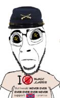 angry arm biting_lip clothes communism confederate distorted flag i_hate i_would_never stubble subvariant:hornyson union variant:cobson // 496x806 // 191.1KB