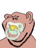brown_skin ear pacifier small_eyes soyjak stubble subvariant:impish_amerimutt variant:impish_soyak_ears // 186x250 // 40.0KB