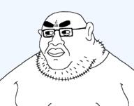 angry big_lips breasts chud double_chin ear fat glasses head merge obese series:fusionjaks series:muttverse stubble subvariant:incel_chudjak torso transparent_background variant:chudjak variant:meximutt // 1152x908 // 19.6KB