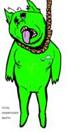 antenna badge blue_tongue flag:nonbinary_pride_flag flag:transgender_pride_flag gnarpy green_skin hanging meta:tagme pronouns roblox rope swastika text variant:impish_soyak_ears yellow_teeth // 986x1941 // 160.3KB