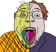 batman_(series) clothes comic_book dc_comics open_mouth soyjak stubble teeth two-face variant:bernd villain // 375x352 // 78.1KB