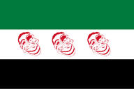 bloodshot_eyes crying distorted flag flag:syria_opposition glasses hair hitler_mustache jartycuck looking_at_you mustache red_eyes red_lips series:jartyflag slopjak soyjak subvariant:chudjak_front subvariant:jartycuck syria variant:chudjak water // 1125x750 // 92.9KB