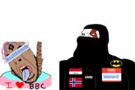 2soyjaks Warrior-Z(user) ack allah aryan balaclava batman batman_(series) bbc blue_eyes blue_eyeseyes brown_skin brown_troonjak chad clothes crying eyes_like_the_o-o-cean flag:iraq flag:norway hanging hello_my_name_is_(sticker) iraq lifesucksthenyoudie namefag_drama norway purple_hair queen_of_spades slopjak soybooru stubble subvariant:mexiaryan tranny variant:bernd variant:cobson variant:meximutt // 900x600 // 157.8KB