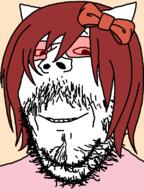 4chan artist:xJanny bow cat_ear clothes ear glasses hair looking_at_viewer looking_at_you moot mootcat mustache smile stubble sunglasses variant:gapejak // 600x800 // 33.3KB