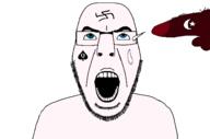 bbc cum glasses looking_up nazism negro nsfw penis soyjak stubble subvariant:cobson_front swastika turkiye variant:cobson white_skin // 1416x937 // 37.8KB