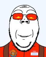 colored_glasses entiral_(user) glasses hello_my_name_is_(sticker) mymy namefags ongezellig smile soyjak subvariant:gapejak_front subvariant:wholesome_soyjak suspenders transparent_background variant:gapejak // 500x622 // 39.7KB