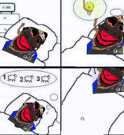 bloodshot_eyes blue_shirt comic goat_fucker jartycuck slopjak subvariant:jartycuck variant:chudjak // 1179x1277 // 1.5MB
