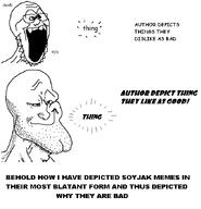 anti_soyjak bald chad drawfag glasses meta:not_oc open_mouth soyboy soyjak stubble text variant:soyak white_background white_skin wrinkles // 655x679 // 20.3KB anti_soyjak bald chad drawfag glasses meta:not_oc open_mouth soyboy soyjak stubble text variant:soyak white_background white_skin wrinkles // 655x679 // 20.3KB