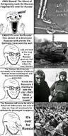 Great_patriotic_war arm closed_mouth clothes communism ear eyes_popping glasses glowing_glasses gun hair hand hands_up hat holding_object nazism open_mouth ppsh russia shadow smile smug soyjak stubble subvariant:waow tank text tongue variant:soyak waow world_war_2 yellow_teeth // 640x1280 // 208.4KB
