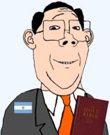 argentina bible brown_eyes clothes flag:argentina garf_(user) hair suit variant:protestantjak // 1471x1803 // 836.4KB