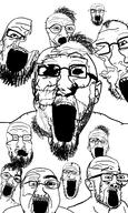 ear glasses hair hallucination horror merge multiple_soyjaks open_mouth schizo soyjak stubble tagme_new_variant variant:a24_slowburn_soyjak variant:bernd variant:cirrus variant:esam variant:its_out_get_in_here variant:markiplier_soyjak variant:tony_soprano_soyjak variant:zombombination // 898x1500 // 533.7KB