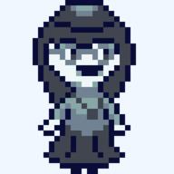 glasses hair pixel_art soyjak variant:soytan // 160x160 // 2.3KB