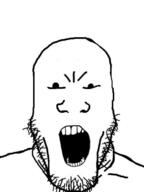 angry open_mouth small_eyes soyjak stubble variant:markiplier_soyjak // 450x600 // 90.8KB