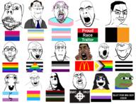 asexual bisexual evil flag flag:asexual_pride_flag flag:bisexual_pride_flag flag:lgbt_pride_flag flag:minor_attracted_person flag:non-binary_pride_flag flag:pan-african flag:pansexual_pride_flag flag:progress_pride_flag_intersex flag:rape_pride flag:straight_ally_flag flag:straight_pride flag:super_straight flag:transgender_pride_flag flag:zoophilia_pride_flag frog gay glasses kanye_west lgbt map_(pedophile) mcdonalds multiple_soyjaks necrophilia non-binary open_mouth pansexual pedophile pepe pride_flag progress_pride_flag smug soyjak stubble tranny transgender_flag variant:bernd variant:chudjak variant:chugsjak variant:cobson variant:dogjak variant:feraljak variant:gapejak variant:impish_soyak_ears variant:markiplier_soyjak variant:nojak variant:soyak variant:soytan zoophile // 1628x1245 // 706.3KB