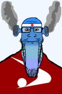 angry atika bald bloodshot_eyes blue blue_skin calm closed_mouth ear flag flag:atika flag:japan fume glasses japan ogre_ears seethe smoke soyjak stretched_chin stubble template todofuken transparent_background variant:markiplier_soyjak // 823x1250 // 61.8KB