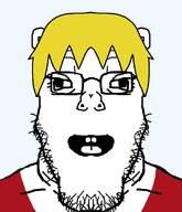 clothes ear glasses hair nate_higgers open_mouth stubble subvariant:fazjak teeth transparent_background variant:markiplier_soyjak white_skin yellow_hair // 1200x1400 // 224.8KB clothes ear glasses hair nate_higgers open_mouth stubble subvariant:fazjak teeth transparent_background variant:markiplier_soyjak white_skin yellow_hair // 1200x1400 // 224.8KB