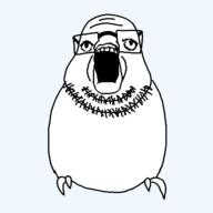 bird hybrid open_mouth splice stubble variant:a24_slowburn_soyjak variant:budgiejak // 640x640 // 11.5KB