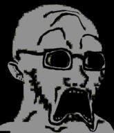 bald dark glasses open_mouth scared shocked stubble subvariant:doctos variant:soyak // 331x385 // 28.3KB