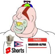 Warrior-Z(user) baby babyjak clothes gen_alpha hat hello_my_name_is_(sticker) newfag ohio pacifier series:keep_raging_on_them skibidi_toilet subvariant:mexiaryan variant:meximutt youtube youtube_shorts // 886x872 // 207.1KB