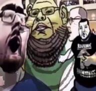 ai_generated animal bear closed_mouth fat fever_dream glasses multiple_soyjaks music nonsense open_mouth pointing rabbit rap shrek stubble subvariant:impish_amerimutt subvariant:japeson subvariant:wholesome_soyjak tiger variant:a24_slowburn_soyjak variant:gapejak variant:impish_soyak_ears variant:two_pointing_soyjaks video // 720x680, 55.9s // 29.3MB