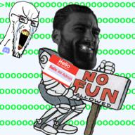9a0c crying crying_wojak discord gigachad mouth_open no no_fun_allowed sign variant:soyak // 4096x4096 // 10.2MB