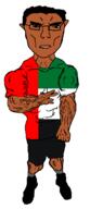 brown_skin buff closed_mouth clothes ear full_body glasses hair soyjak subvariant:chudjak_front subvariant:unbotheredchud united_arab_emirates variant:chudjak vein // 549x1268 // 40.8KB