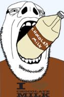 bottle chocolate chocolate_milk cum negro_semen open_mouth soyjak // 702x1063 // 324.9KB