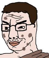 brown_eyes brown_hair glasses liver_spots roman roman_emperors smug tiberius variant:chudjak white_skin // 645x770 // 60.9KB