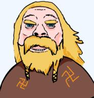 aryan barbarian beard blond blue_eyes braids cloak indo_european nordic sintashta_culture smile steppe subvariant:bernhardt swastika transparent variant:bernd white_skin yamnaya yellow_hair // 873x908 // 284.7KB