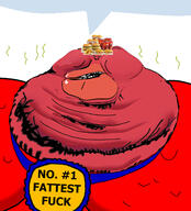 BRIMMIEST_COMMENTS_SECTION☣️☣️☣️_DO_NOT_ENTER☣️☣️☣️ amerimutt award badge beard big_mac breasts chin coca_cola distorted double_chin fat food lips mcdonalds obese pink_skin red_skin soda speech_bubble stink_lines stinky stubble subvariant:impish_amerimutt text variant:impish_soyak_ears white_background // 2832x3117 // 2.6MB