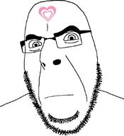 closed_mouth frown girllover glasses looking_at_you pedophile soyjak stubble tattoo variant:cobson // 775x849 // 68.8KB