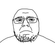 2soyjaks animated arm bernd_schmidt closed_mouth glasses hair hand jumpscare loop open_mouth soyjak stubble variant:bernd variant:markiplier_soyjak // 1132x1000 // 2.1MB