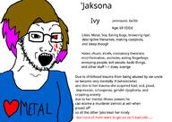 4chan blood blood_on_face bloodshot_eyes brown_hair clothes crying dyed_hair glasses hair i_love jaksona metal_(music) music open_mouth qa_(4chan) soyjak stubble text thougher tumblr variant:soyak // 1700x1200 // 307.2KB