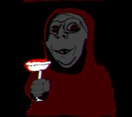animated clothes deformed glass glasses hand holding_object red_eyes robe smile soyjak stubble subvariant:emmanuel subvariant:wholesome_soyjak variant:gapejak // 640x567 // 1.0MB