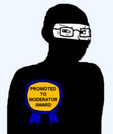 Warrior-Z(user) artist:crimsonvoidhydra1488 award balaclava glasses janny moderator smug soyjak text variant:soyak // 508x600 // 12.3KB