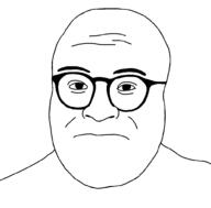 clean_shaven closed_mouth frown glasses soyjak variant:vivajak // 994x978 // 19.3KB