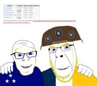 2009 2soyjaks aryan blacksun blue_eyes brazil closed_mouth clothes demographic english_text european flag friendship glasses hand hat no_more_brother_wars northeast_brazil smile south_brazil statistics stubble text variant:cobson variant:feraljak white_skin wikipedia yellow_beard // 1920x1690 // 403.7KB